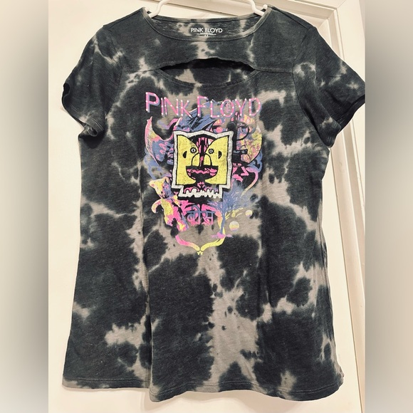 PINK Floyd 2019 Ltd., Women Black /Gray Camo Short Sleeves T-shirt Size M - Picture 1 of 5